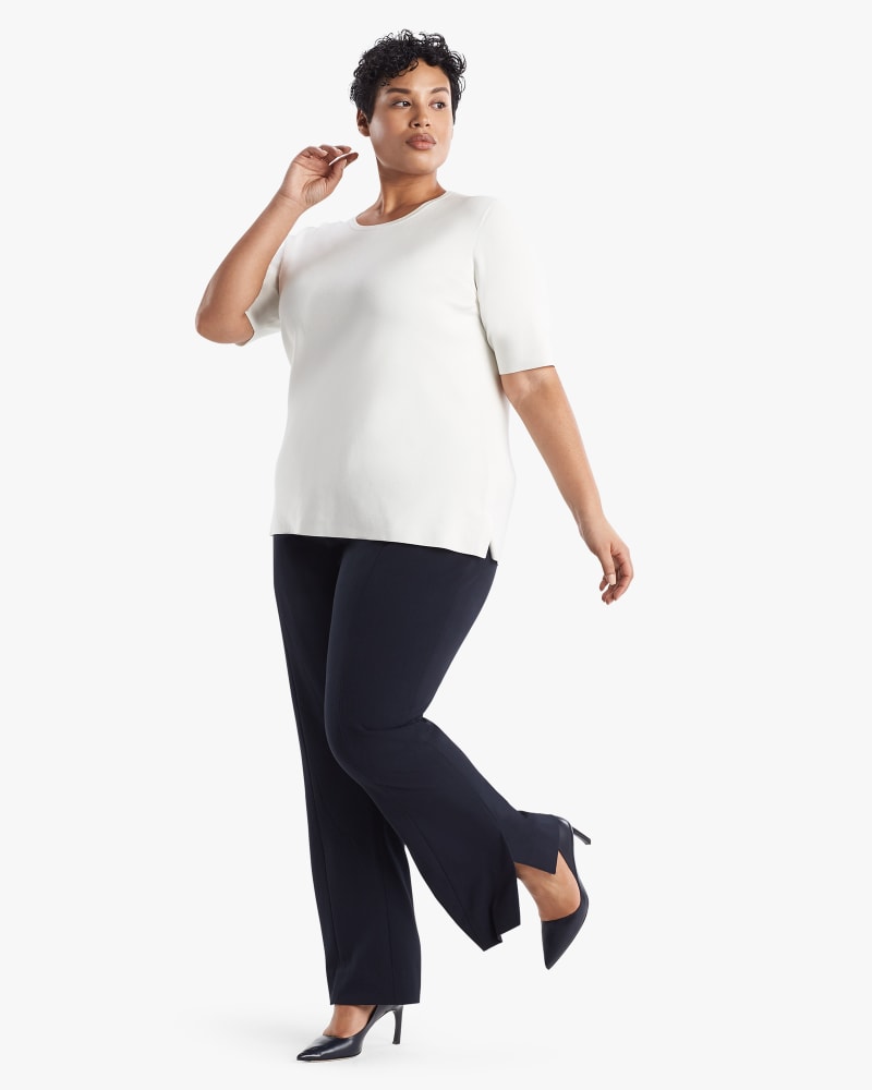 Plus size model wearing Mercado Trouser by M.M.LaFleur | Dia&Co | dia_product_style_image_id:160661